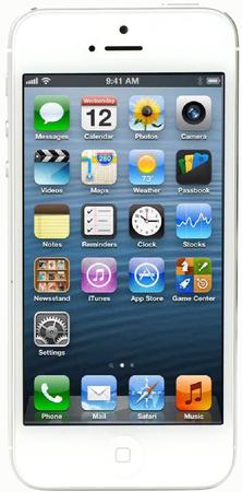 Смартфон Apple iPhone 5 32Gb White & Silver - Москва